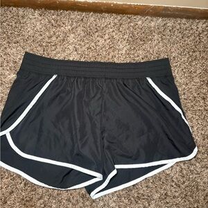 Champion Women's Black Shorts with White Accents